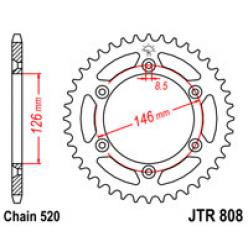 Звездочка задняя JT Sprockets (шаг 520 ) JT JTR808
